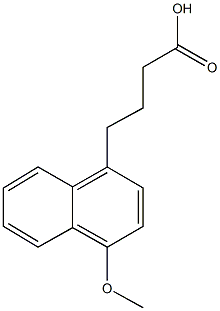 4-(4-methoxy-1-naphthyl)butanoic acid Structure