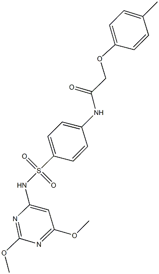  N-(4-{[(2,6-dimethoxypyrimidin-4-yl)amino]sulfonyl}phenyl)-2-(4-methylphenoxy)acetamide