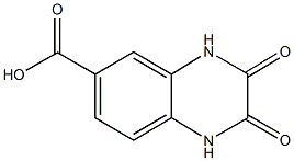 2,3-dihydroxy-6-quinoxalinecarboxylic acid Structure