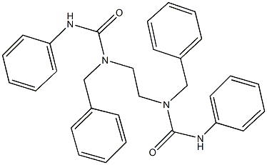 N-{2-[(anilinocarbonyl)(benzyl)amino]ethyl}-N-benzyl-N'-phenylurea Structure