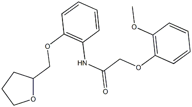 2-(2-methoxyphenoxy)-N-[2-(tetrahydro-2-furanylmethoxy)phenyl]acetamide