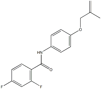 2,4-difluoro-N-{4-[(2-methyl-2-propenyl)oxy]phenyl}benzamide Structure