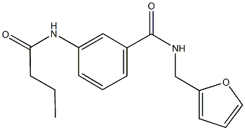 3-(butyrylamino)-N-(2-furylmethyl)benzamide Structure