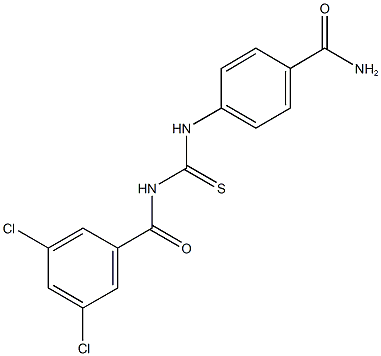 4-({[(3,5-dichlorobenzoyl)amino]carbothioyl}amino)benzamide