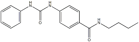 4-[(anilinocarbonyl)amino]-N-butylbenzamide Structure