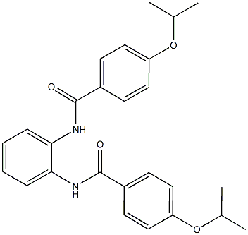 4-isopropoxy-N-{2-[(4-isopropoxybenzoyl)amino]phenyl}benzamide,,结构式