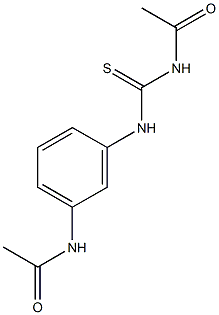 N-(3-{[(acetylamino)carbothioyl]amino}phenyl)acetamide Structure
