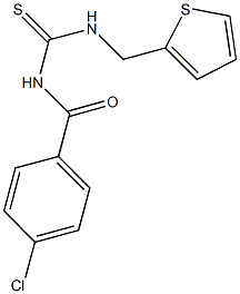 N-(4-chlorobenzoyl)-N'-(2-thienylmethyl)thiourea Struktur
