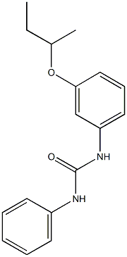 N-[3-(sec-butoxy)phenyl]-N'-phenylurea,,结构式