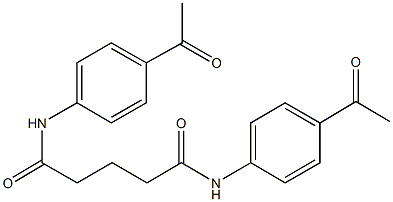 N~1~,N~5~-bis(4-acetylphenyl)pentanediamide 结构式