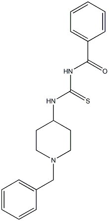 N-benzoyl-N'-(1-benzyl-4-piperidinyl)thiourea Structure