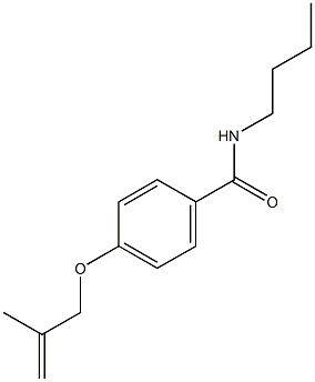 N-butyl-4-[(2-methyl-2-propenyl)oxy]benzamide Structure