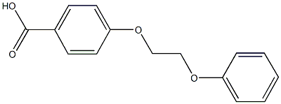 4-(2-phenoxyethoxy)benzoic acid 化学構造式