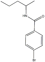 4-bromo-N-(1-methylbutyl)benzamide Structure