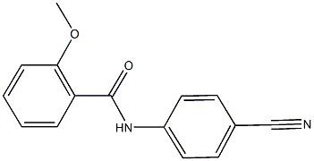 N-(4-cyanophenyl)-2-methoxybenzamide Struktur