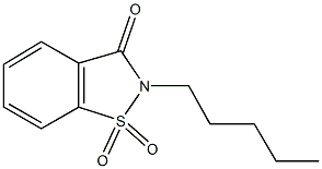 2-pentyl-1,2-benzisothiazol-3(2H)-one 1,1-dioxide Structure