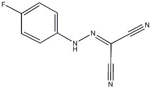 2-[(4-fluorophenyl)hydrazono]malononitrile Struktur
