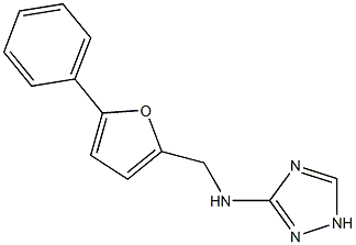 N-[(5-phenyl-2-furyl)methyl]-N-(1H-1,2,4-triazol-3-yl)amine Structure