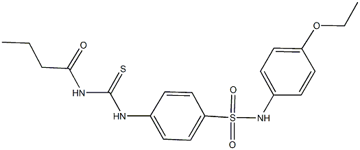 4-{[(butyrylamino)carbothioyl]amino}-N-(4-ethoxyphenyl)benzenesulfonamide