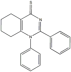 1,2-diphenyl-5,6,7,8-tetrahydro-4(1H)-quinazolinethione Structure