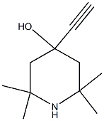 4-ethynyl-2,2,6,6-tetramethyl-4-piperidinol Struktur