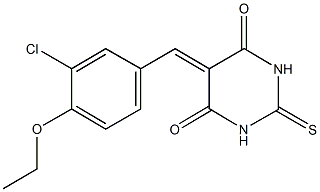  5-(3-chloro-4-ethoxybenzylidene)-2-thioxodihydro-4,6(1H,5H)-pyrimidinedione