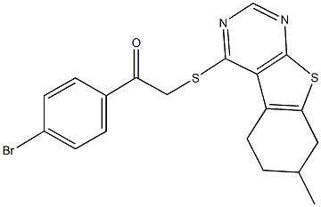 1-(4-bromophenyl)-2-[(7-methyl-5,6,7,8-tetrahydro[1]benzothieno[2,3-d]pyrimidin-4-yl)sulfanyl]ethanone