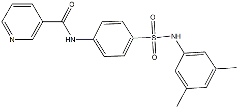  N-{4-[(3,5-dimethylanilino)sulfonyl]phenyl}nicotinamide