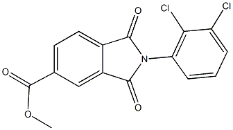 methyl 2-(2,3-dichlorophenyl)-1,3-dioxo-5-isoindolinecarboxylate Struktur
