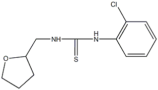 N-(2-chlorophenyl)-N'-(tetrahydro-2-furanylmethyl)thiourea 化学構造式