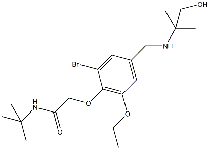 2-(2-bromo-6-ethoxy-4-{[(2-hydroxy-1,1-dimethylethyl)amino]methyl}phenoxy)-N-(tert-butyl)acetamide