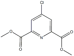 dimethyl 4-chloro-2,6-pyridinedicarboxylate 化学構造式