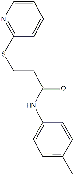  N-(4-methylphenyl)-3-(2-pyridinylsulfanyl)propanamide