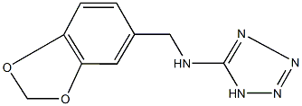 N-(1,3-benzodioxol-5-ylmethyl)-1H-tetraazol-5-amine Structure