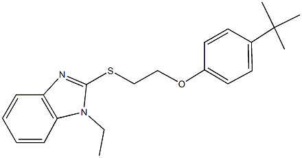 4-tert-butylphenyl 2-[(1-ethyl-1H-benzimidazol-2-yl)sulfanyl]ethyl ether