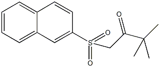 3,3-dimethyl-1-(2-naphthylsulfonyl)-2-butanone,,结构式