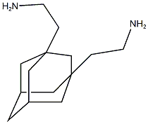 2-[3-(2-aminoethyl)-1-adamantyl]ethylamine 化学構造式