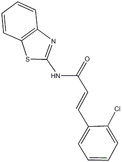 N-(1,3-benzothiazol-2-yl)-3-(2-chlorophenyl)acrylamide Struktur