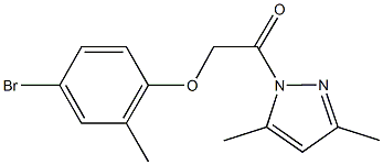 4-bromo-2-methylphenyl 2-(3,5-dimethyl-1H-pyrazol-1-yl)-2-oxoethyl ether