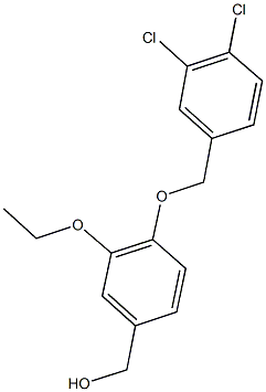 {4-[(3,4-dichlorobenzyl)oxy]-3-ethoxyphenyl}methanol Structure