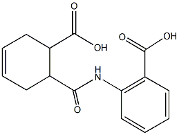 2-{[(6-carboxy-3-cyclohexen-1-yl)carbonyl]amino}benzoic acid 结构式