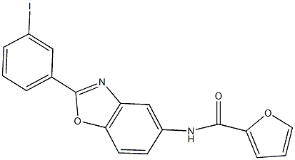 N-[2-(3-iodophenyl)-1,3-benzoxazol-5-yl]-2-furamide|