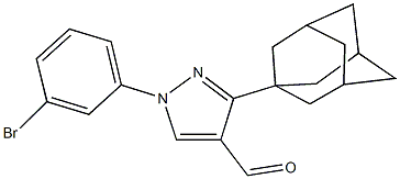 3-(1-adamantyl)-1-(3-bromophenyl)-1H-pyrazole-4-carbaldehyde 结构式