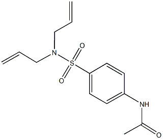 N-{4-[(diallylamino)sulfonyl]phenyl}acetamide Structure