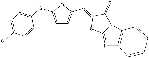 2-({5-[(4-chlorophenyl)sulfanyl]-2-furyl}methylene)[1,3]thiazolo[3,2-a]benzimidazol-3(2H)-one