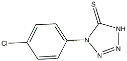 1-(4-chlorophenyl)-1,4-dihydro-5H-tetraazole-5-thione,,结构式