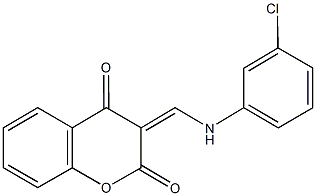 3-[(3-chloroanilino)methylene]-2H-chromene-2,4(3H)-dione|