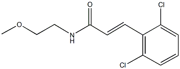 3-(2,6-dichlorophenyl)-N-(2-methoxyethyl)acrylamide Struktur