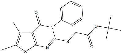 tert-butyl [(5,6-dimethyl-4-oxo-3-phenyl-3,4-dihydrothieno[2,3-d]pyrimidin-2-yl)sulfanyl]acetate
