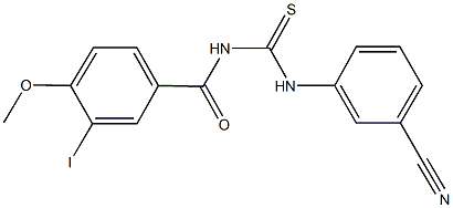  N-(3-cyanophenyl)-N'-(3-iodo-4-methoxybenzoyl)thiourea